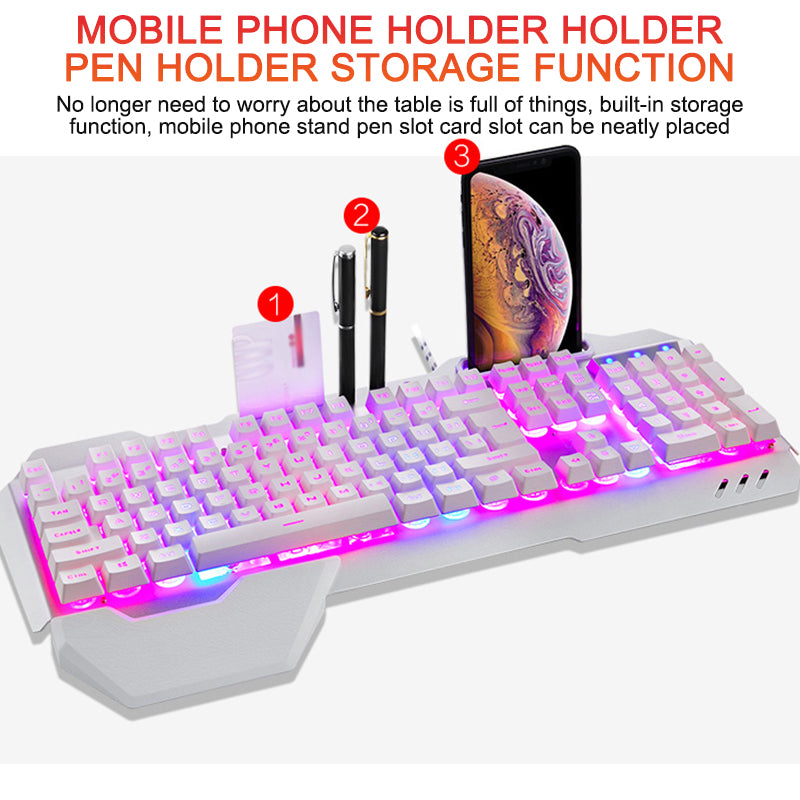 Ergonomiese Bedrade Speletjiesleutelbord