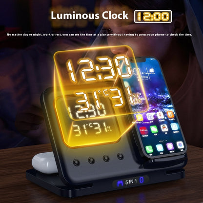 Alarm Clock Fast Charging Dock Station