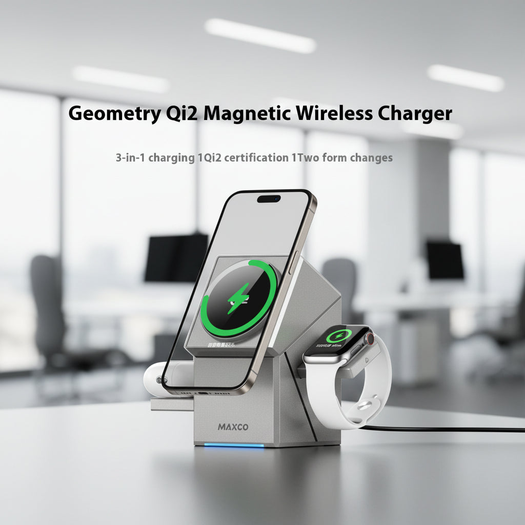 Qi2 Protocol Magnetic Touch Rotating Wireless Charger
