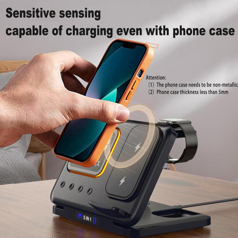 Alarm Clock Fast Charging Dock Station