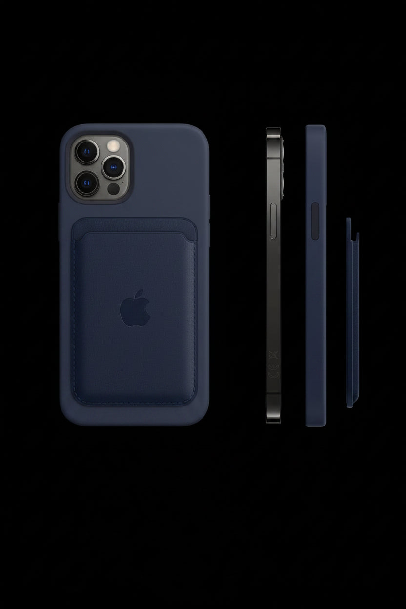 Magsafe Magnetic Luxury Leather Card Holder Wallet Case For iPhone Bag Adsorption Accessories Cover