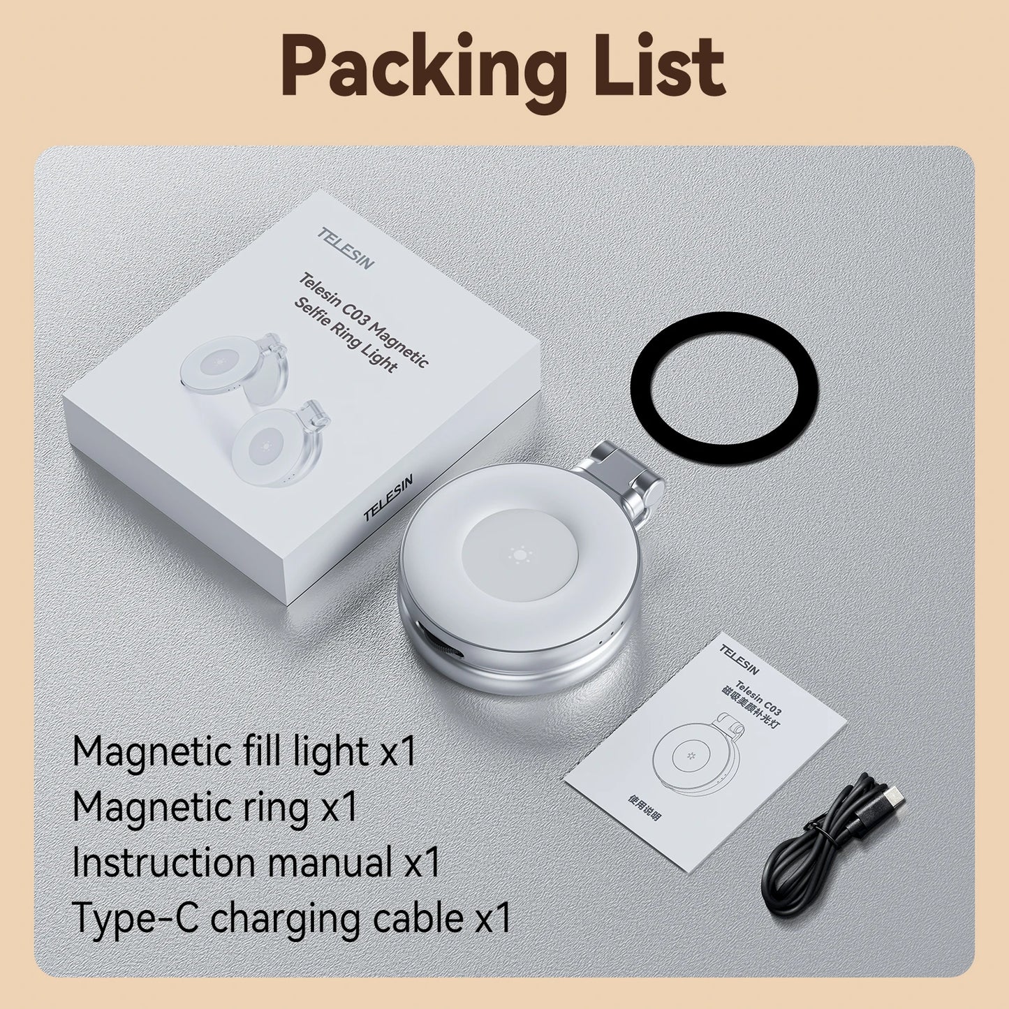 TELESIN Magnetiese Vul-lig