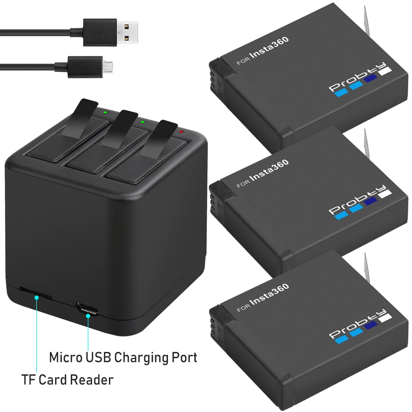Insta360 ONE X battery, battery charger