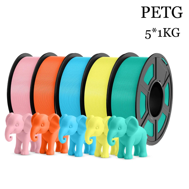 JAYO 5Rolls PLA/PLA Plus/petg/ABS/TPU/PLA meta/PLAYG/HS-PLA 3D Printer Filament 1.75mm FDM 3D Printer Materials for 3D Printer