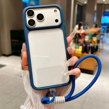 Intelligente Kamera-aanraakknoppie Kristalhelder Telefoonhouer vir iPhone 17 Pro Max, Pro, 17 Air