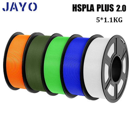JAYO 5Rolls PLA/PLA Plus/petg/ABS/TPU/PLA meta/PLAYG/HS-PLA 3D Printer Filament 1.75mm FDM 3D Printer Materials for 3D Printer