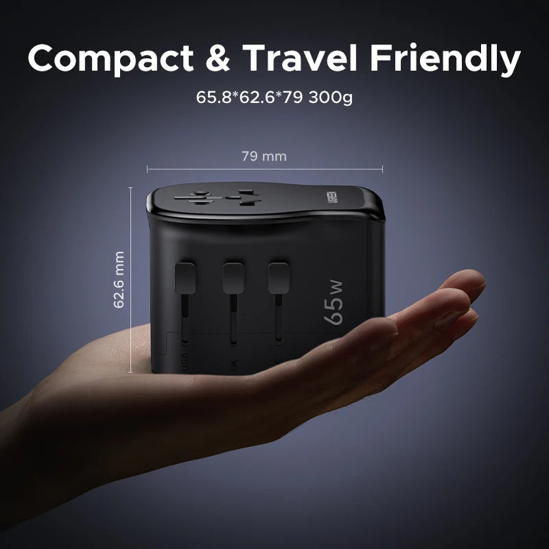 UGREEN 65W Universal Travel Adapter