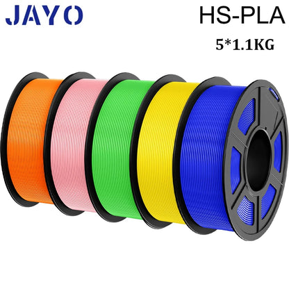JAYO 5Rolls PLA/PLA Plus/petg/ABS/TPU/PLA meta/PLAYG/HS-PLA 3D Printer Filament 1.75mm FDM 3D Printer Materials for 3D Printer