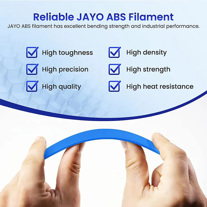 JAYO 5Rolls PLA/PLA Plus/petg/ABS/TPU/PLA meta/PLAYG/HS-PLA 3D Printer Filament 1.75mm FDM 3D Printer Materials for 3D Printer
