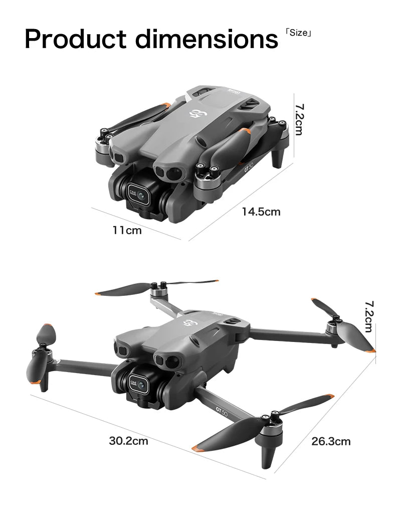 GT50 PRO RC Drone 8K HD Dual Cameras