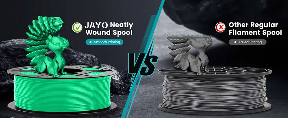 JAYO PLA Filament 1.75MM 5 Rolls/set 3D Printer Filament PLA For FDM 3D Printers Neatly Wound 3D Printing Filament Macaron Color