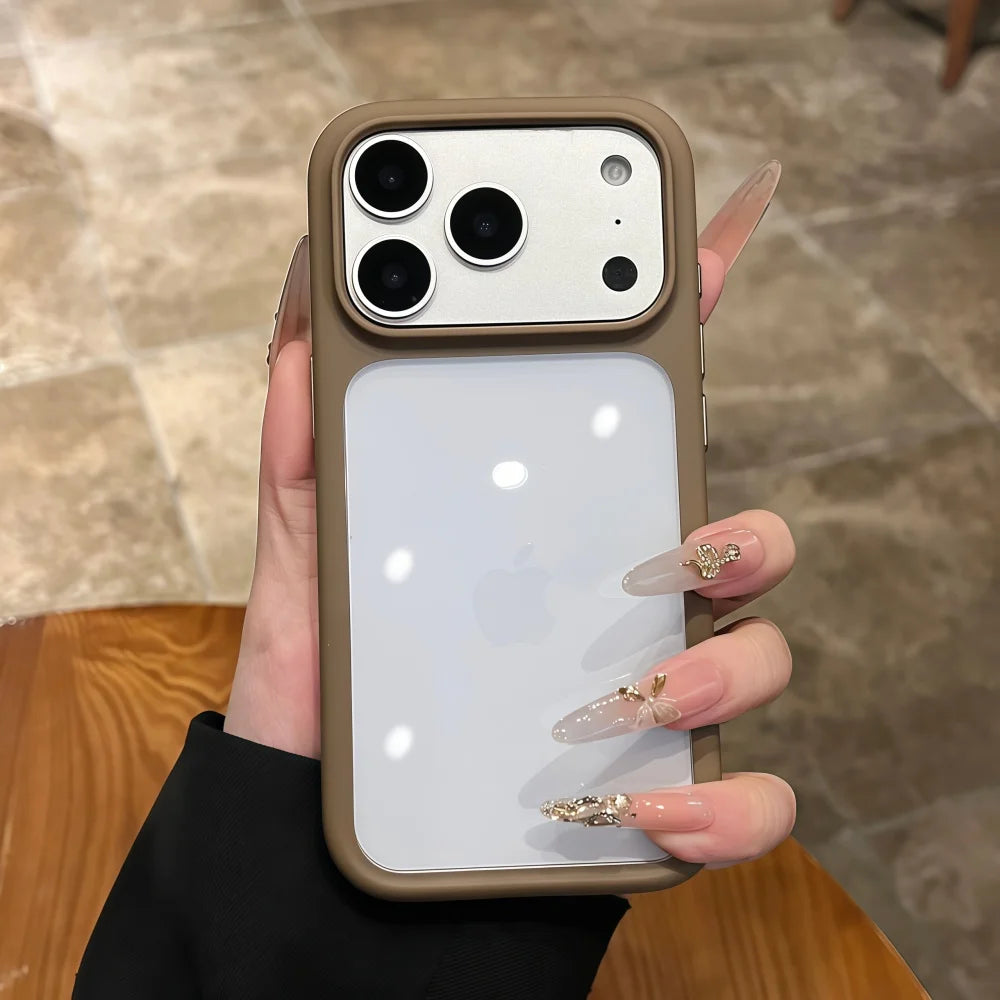 Intelligente Kamera-aanraakknoppie Kristalhelder Telefoonhouer vir iPhone 17 Pro Max, Pro, 17 Air