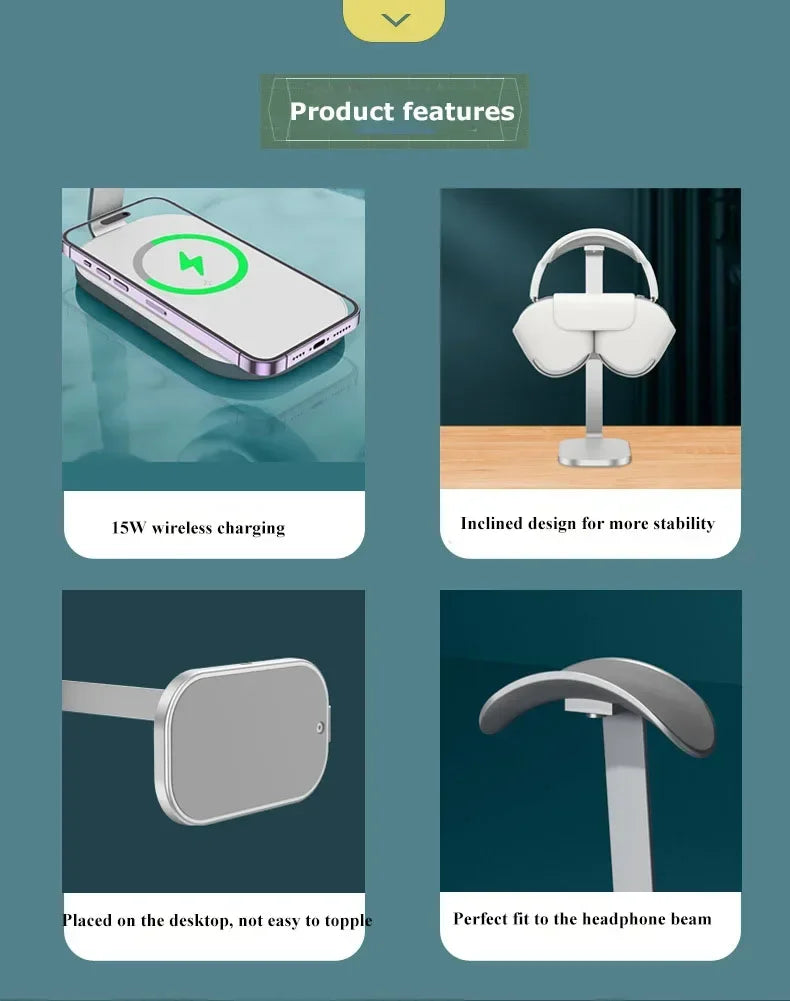 Wireless Charger AirPods Max,Phone