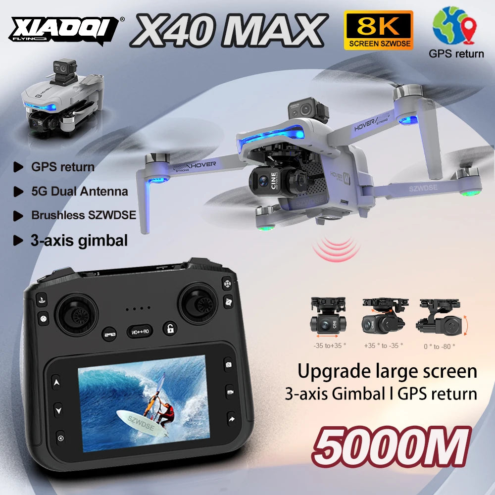 X40 Max Drone 4K Professional HD Camera