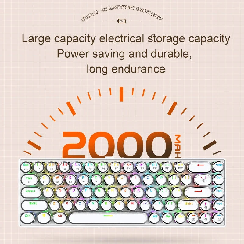FREEWOLF Punk Mechanical Keyboard