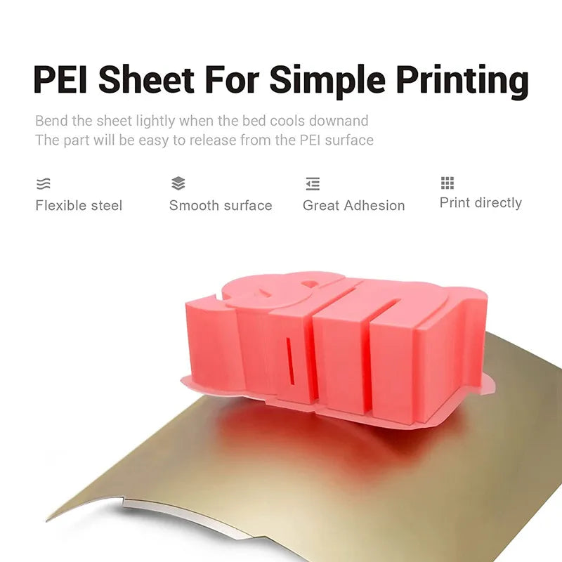 ENERGETIC New Upgrade PEI Spring Steel Sheet Removal PEI Flex Plate Magnetic Base 220/235/310mm For Ender-3 3D Printer Hot Bed