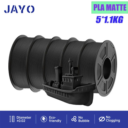 JAYO 5Rolls PLA/PLA Plus/petg/ABS/TPU/PLA meta/PLAYG/HS-PLA 3D Printer Filament 1.75mm FDM 3D Printer Materials for 3D Printer