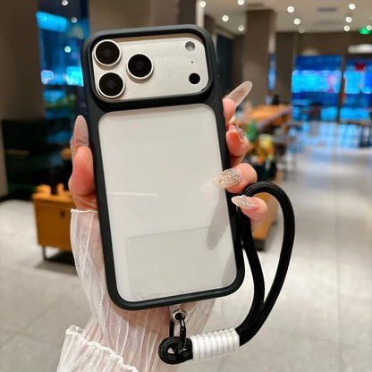 Intelligente Kamera-aanraakknoppie Kristalhelder Telefoonhouer vir iPhone 17 Pro Max, Pro, 17 Air