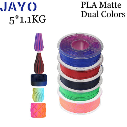JAYO 5Rolls PLA/PLA Plus/petg/ABS/TPU/PLA meta/PLAYG/HS-PLA 3D Printer Filament 1.75mm FDM 3D Printer Materials for 3D Printer