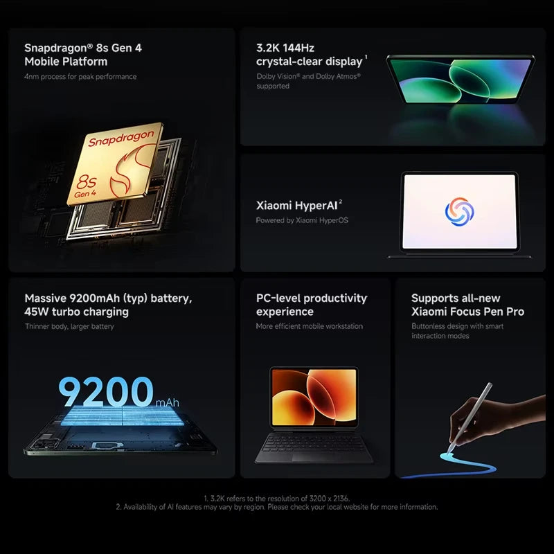 Xiaomi Pad 8 Snapdragon® 8s Gen 4