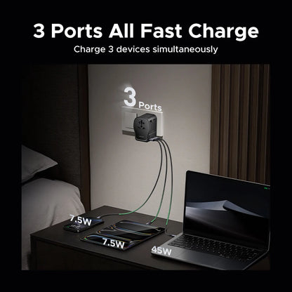 UGREEN 65W Universal Travel Adapter