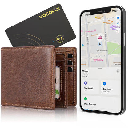 VOCOlinc Beursie Opsporing Kaartetiket, Motoropspoorder, Itemsoeker, Gebruik met Soek My (Slegs iOS)