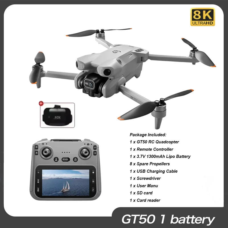 GT50 PRO RC Drone 8K HD Dual Cameras
