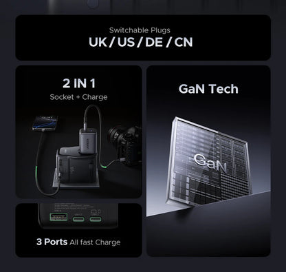 UGREEN 65W Universal Travel Adapter