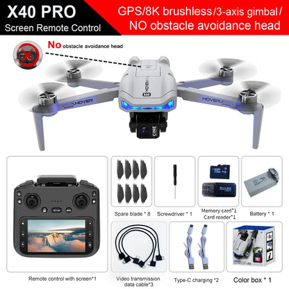 X40 Max Drone 4K Professional HD Camera