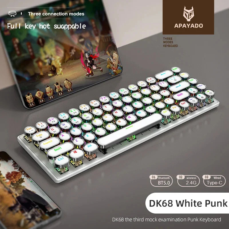 FREEWOLF Punk Mechanical Keyboard