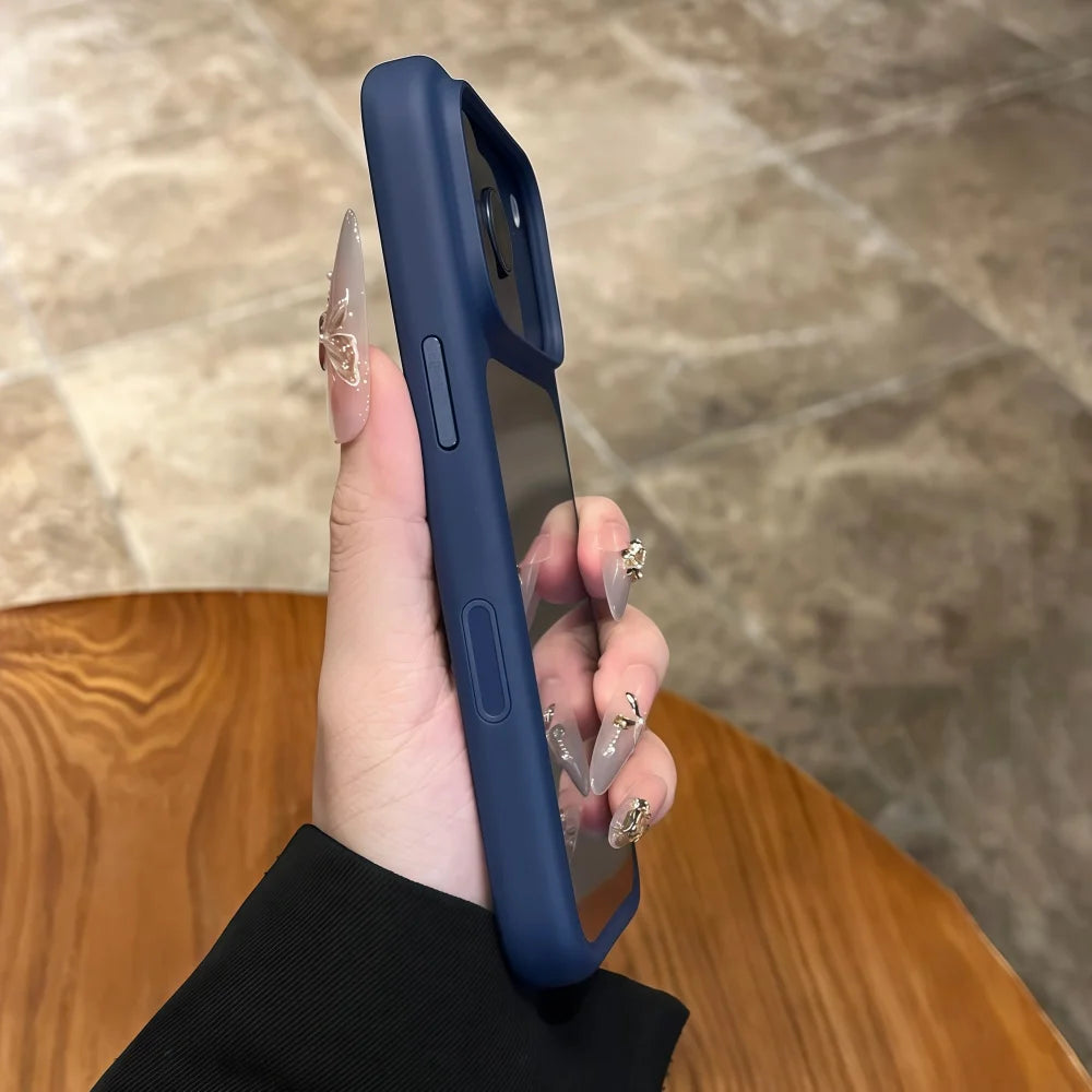 Intelligente Kamera-aanraakknoppie Kristalhelder Telefoonhouer vir iPhone 17 Pro Max, Pro, 17 Air