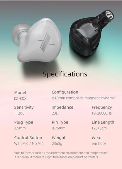 KZ EDX Wired Earphones
