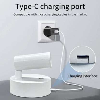LED Wireless Spotlight Type-C Rechargeable Magnetic Wall Lamp
