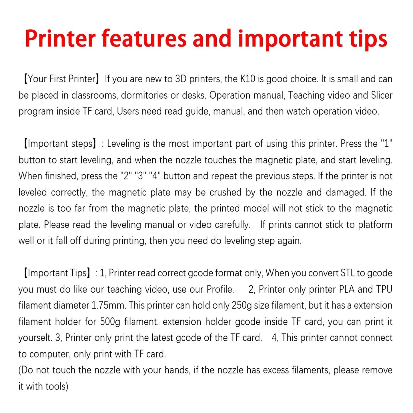 EasyThreed 3D Printer