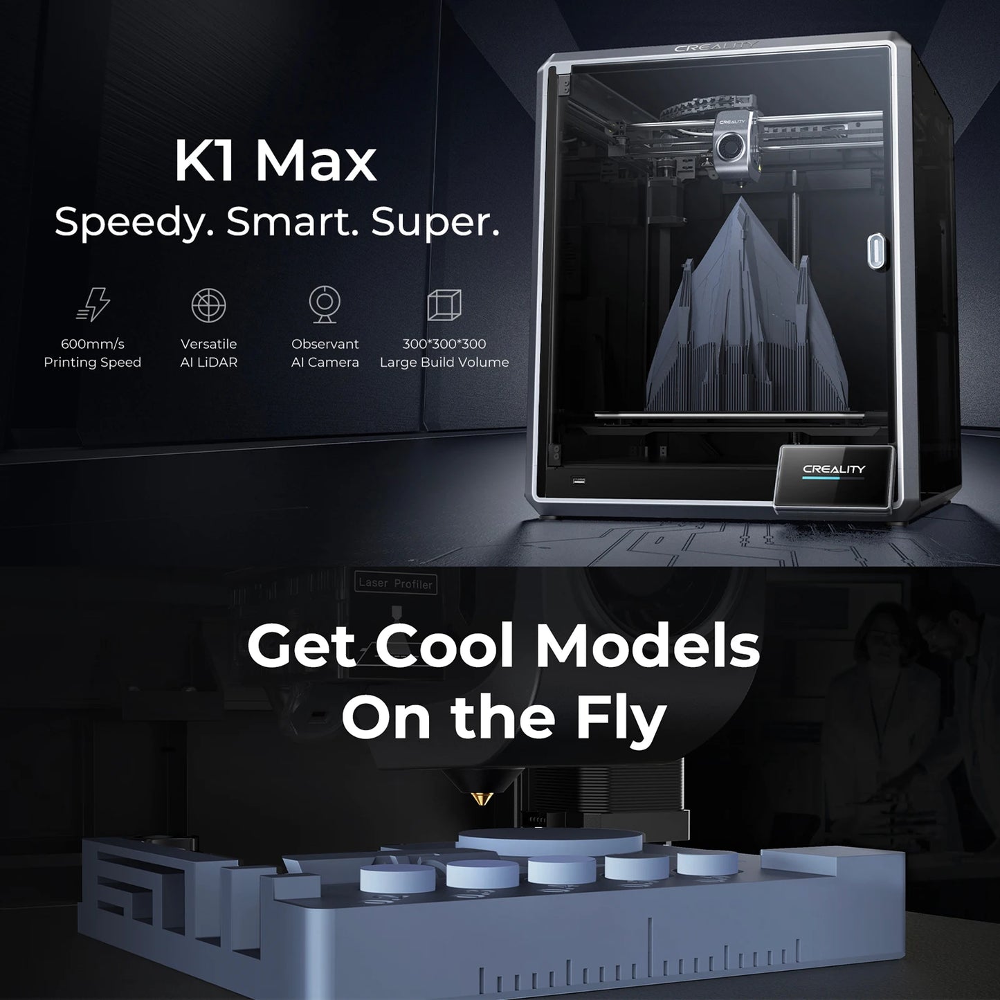 Creality K1 Max FDM 3D Printer
