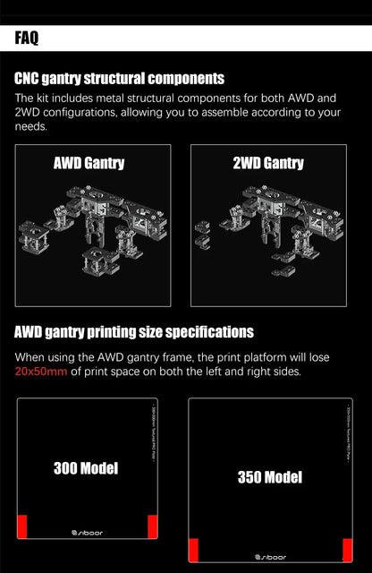 Voron Trident SIBOOR CNC Metal Structure 4AWD CoreXY 3D Printer