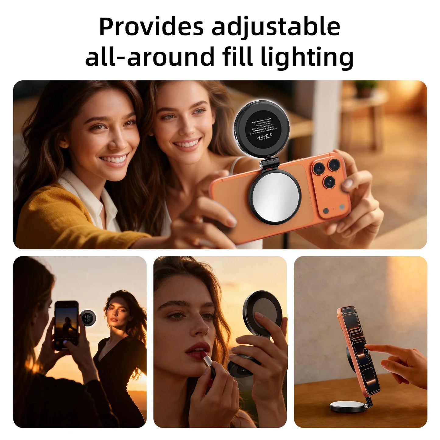 3 in 1 Magnetic Selfie Ring