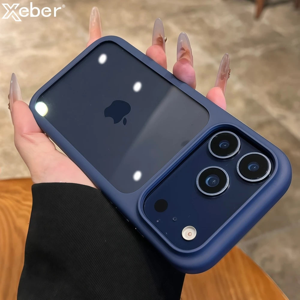 Intelligente Kamera-aanraakknoppie Kristalhelder Telefoonhouer vir iPhone 17 Pro Max, Pro, 17 Air