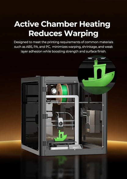 Creality Chamber Heater 400W PTC Enclosure Heating Kit for 3D Printer K1/K1 Max/K1C, Filament Drying, 40-70°C with Dual Fan