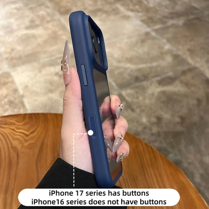 Intelligente Kamera-aanraakknoppie Kristalhelder Telefoonhouer vir iPhone 17 Pro Max, Pro, 17 Air