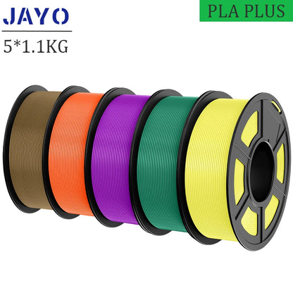 JAYO 5Rolls PLA/PLA Plus/petg/ABS/TPU/PLA meta/PLAYG/HS-PLA 3D Printer Filament 1.75mm FDM 3D Printer Materials for 3D Printer