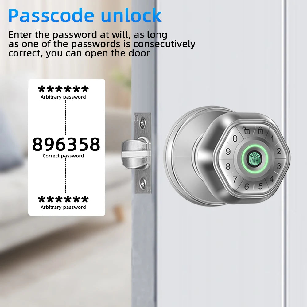RAYKUBE Fingerprint door lock