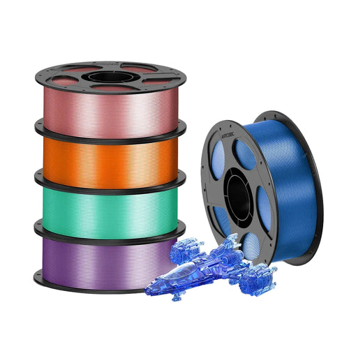 ANYCUBIC PETG PLA Transparent 3D Printer Filament Multicolor 1.75mm 3D Printer Filament For Kobra 3 Combo S1C FDM 3D Printer