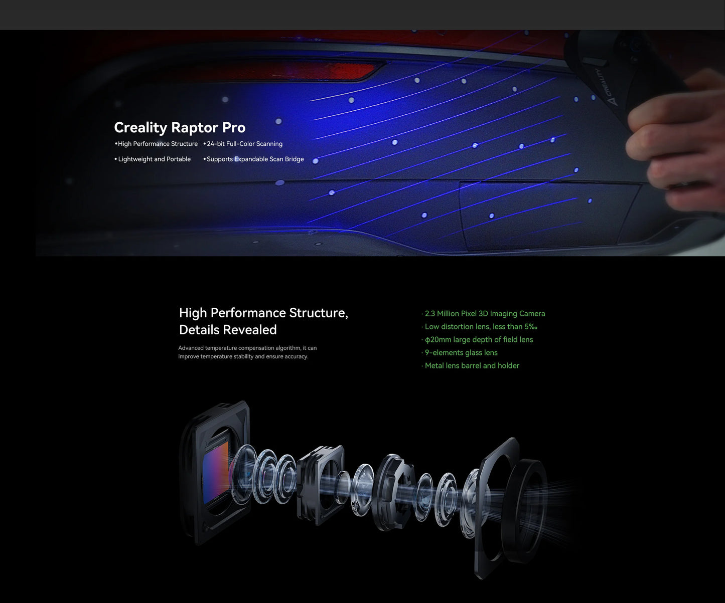 Creality 3D Scanner CR-Scan Raptor Pro