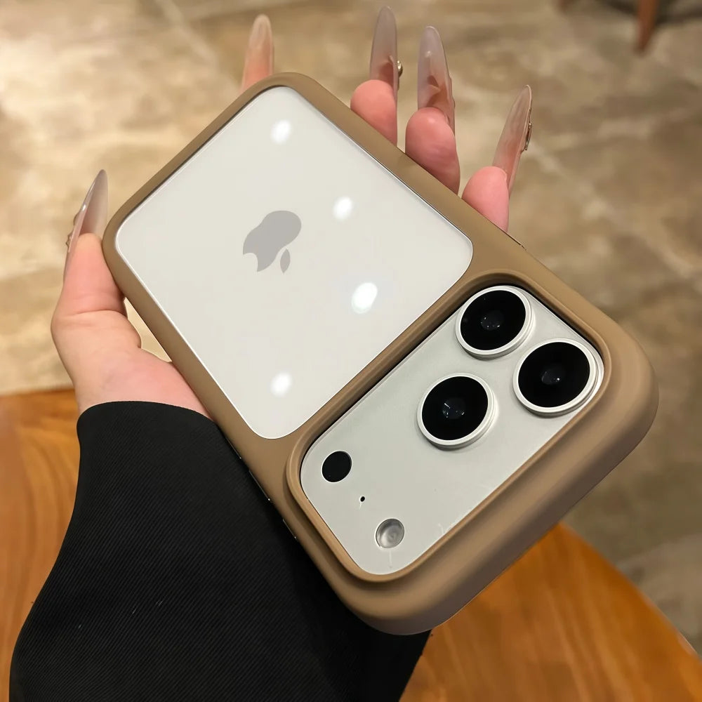 Intelligente Kamera-aanraakknoppie Kristalhelder Telefoonhouer vir iPhone 17 Pro Max, Pro, 17 Air
