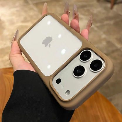 Intelligente Kamera-aanraakknoppie Kristalhelder Telefoonhouer vir iPhone 17 Pro Max, Pro, 17 Air