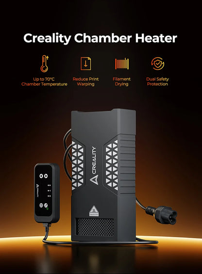 Creality Chamber Heater 400W PTC Enclosure Heating Kit for 3D Printer K1/K1 Max/K1C, Filament Drying, 40-70°C with Dual Fan