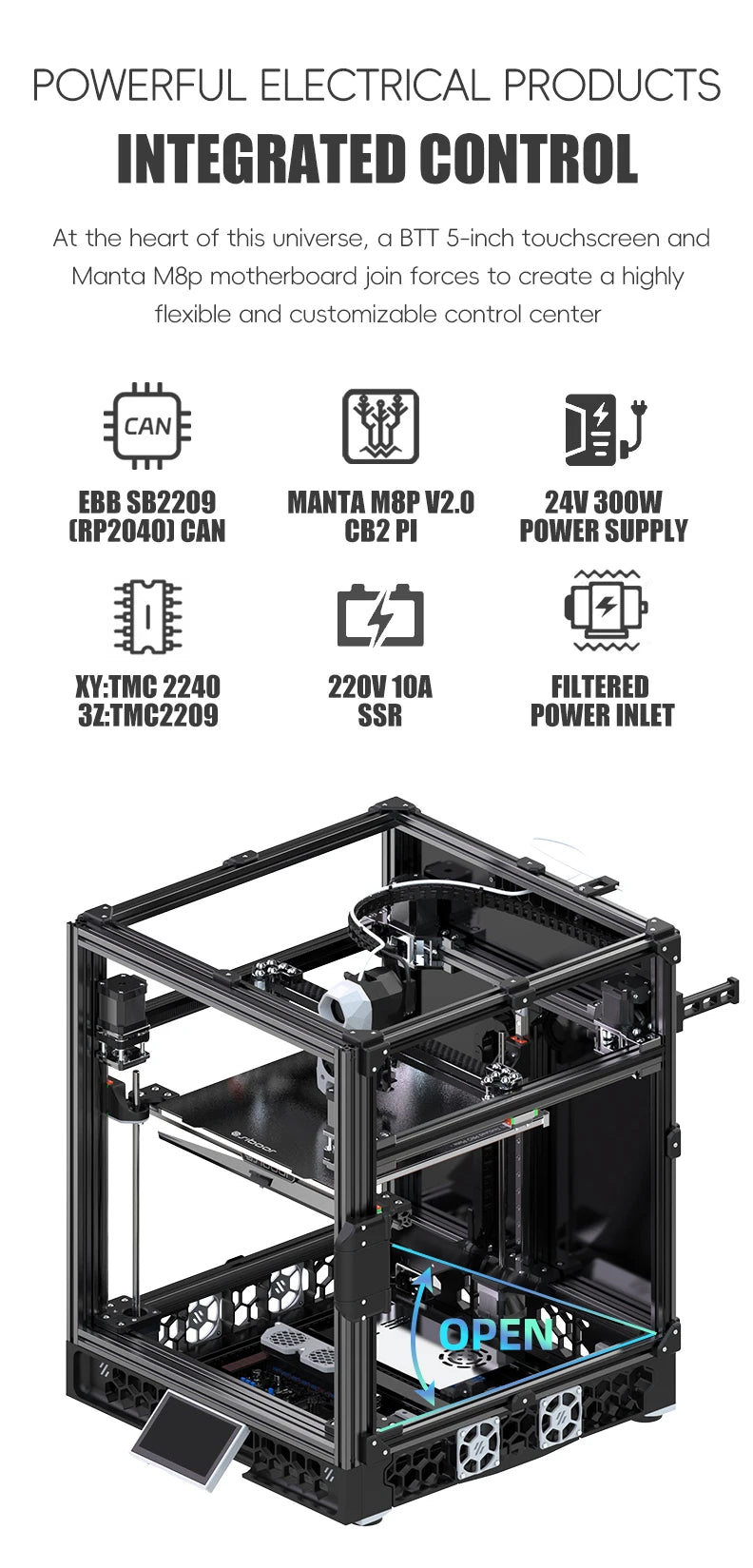 Voron Trident SIBOOR CNC Metal Structure 4AWD CoreXY 3D Printer