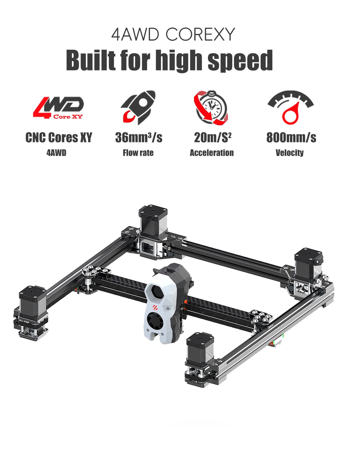 Voron Trident SIBOOR CNC Metal Structure 4AWD CoreXY 3D Printer