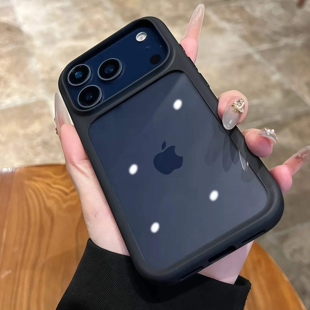 Intelligente Kamera-aanraakknoppie Kristalhelder Telefoonhouer vir iPhone 17 Pro Max, Pro, 17 Air